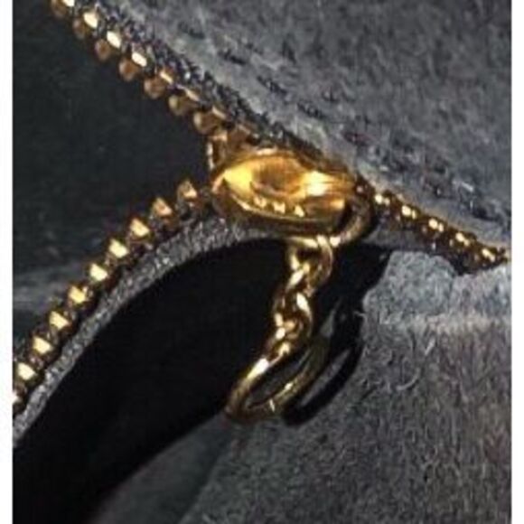 M Vintage COACH Black Stewardess Glove Tanned Turn Lock Bag Costa Rica COA 9525 - Picture 10 of 17